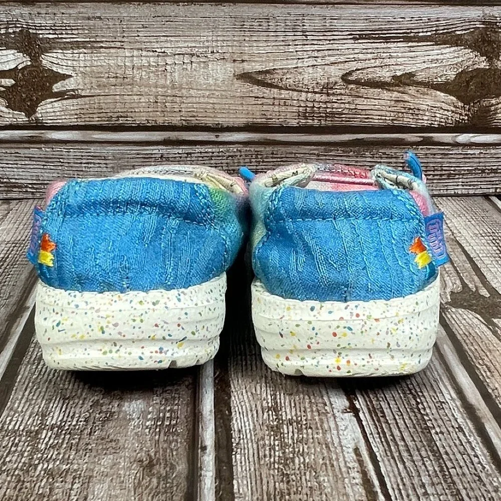 HEY DUDE Wendy Toddler Dreamer Girl's 7 K7 Multicolor Comfort Sneakers Shoes